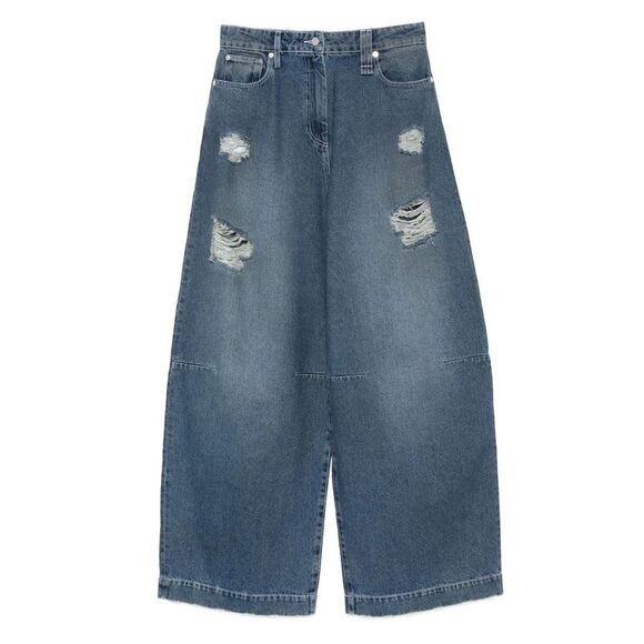 Simone Rocha Denim - Simone Rocha Blue Denim - Tapered Jeans Women